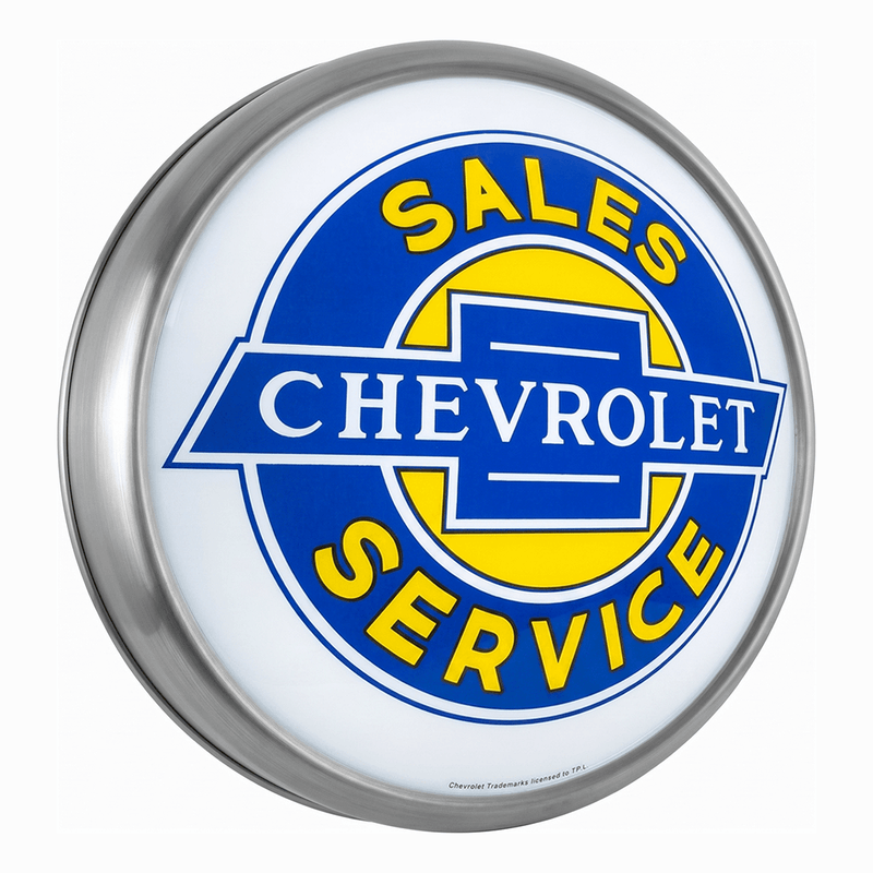 PERGL Chevrolet Sales and Service LED Backlit Wall-Mounted Display Sign