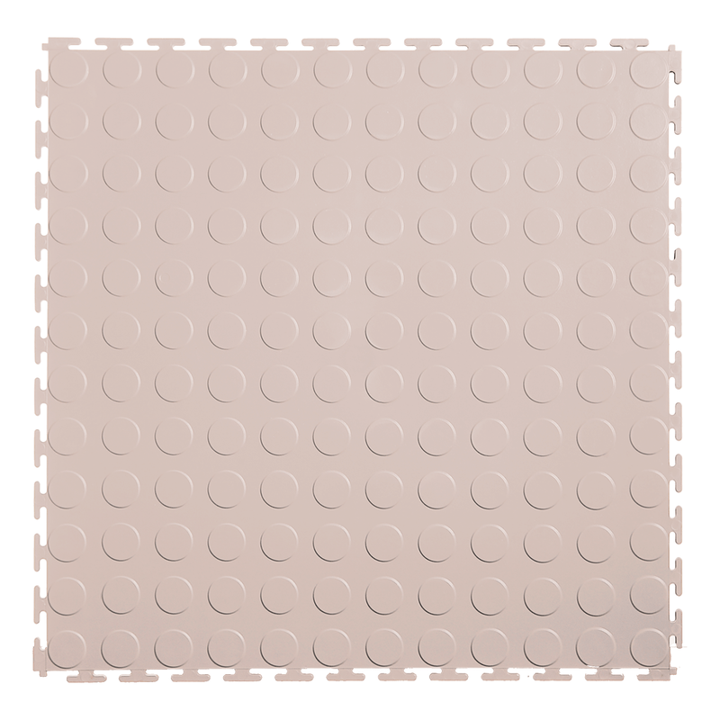 Lock-Tile 7mm Tan PVC Coin Tile (50 Pack)