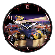 Collectable Sign and Clock Burger Bobs Backlit Wall Clock
