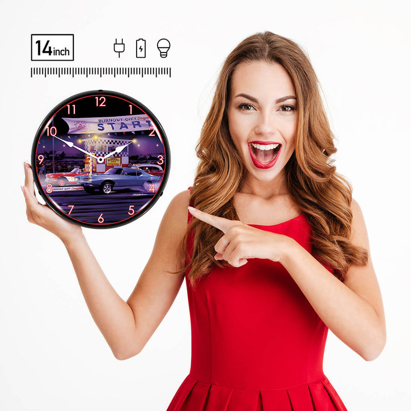 Collectable Sign and Clock Wall Clock