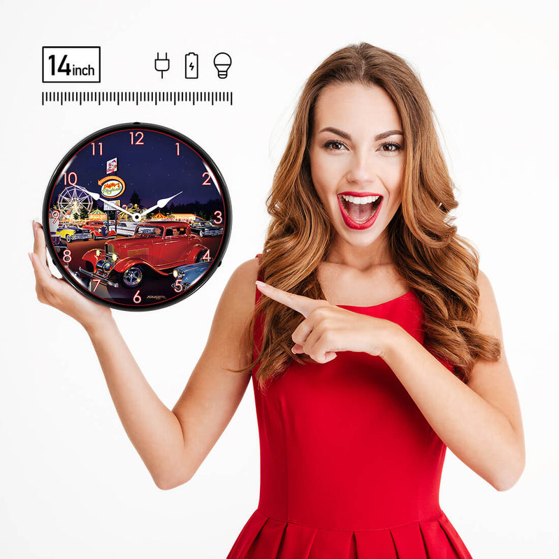 Collectable Sign and Clock Wall Clock