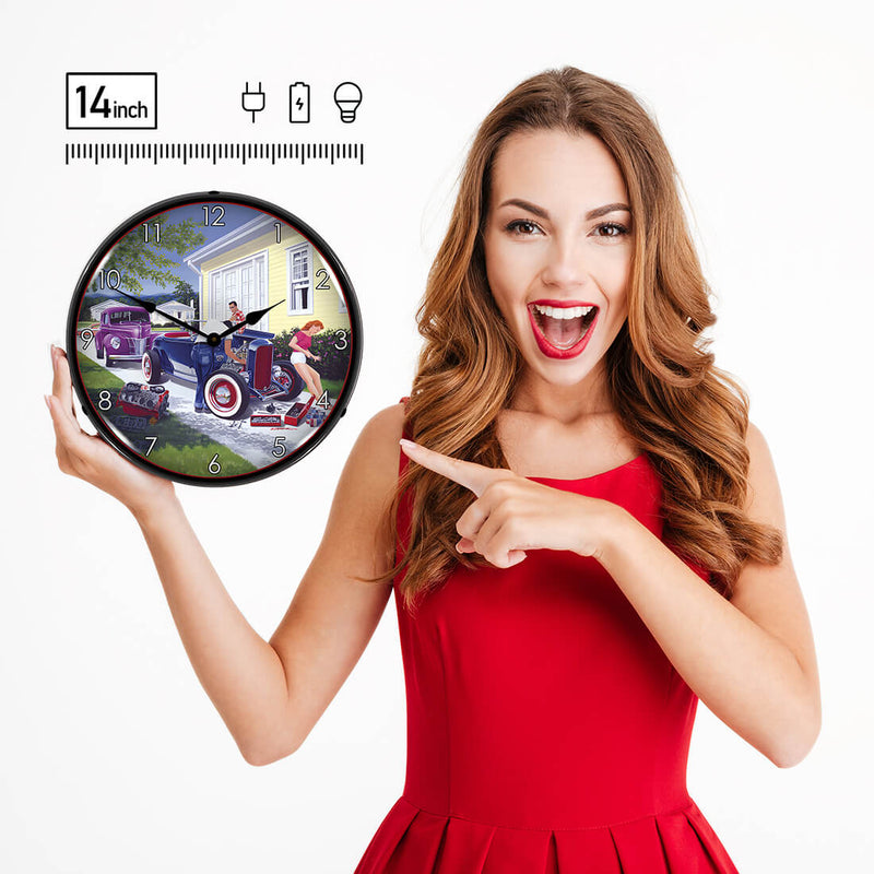 Collectable Sign and Clock Wall Clock