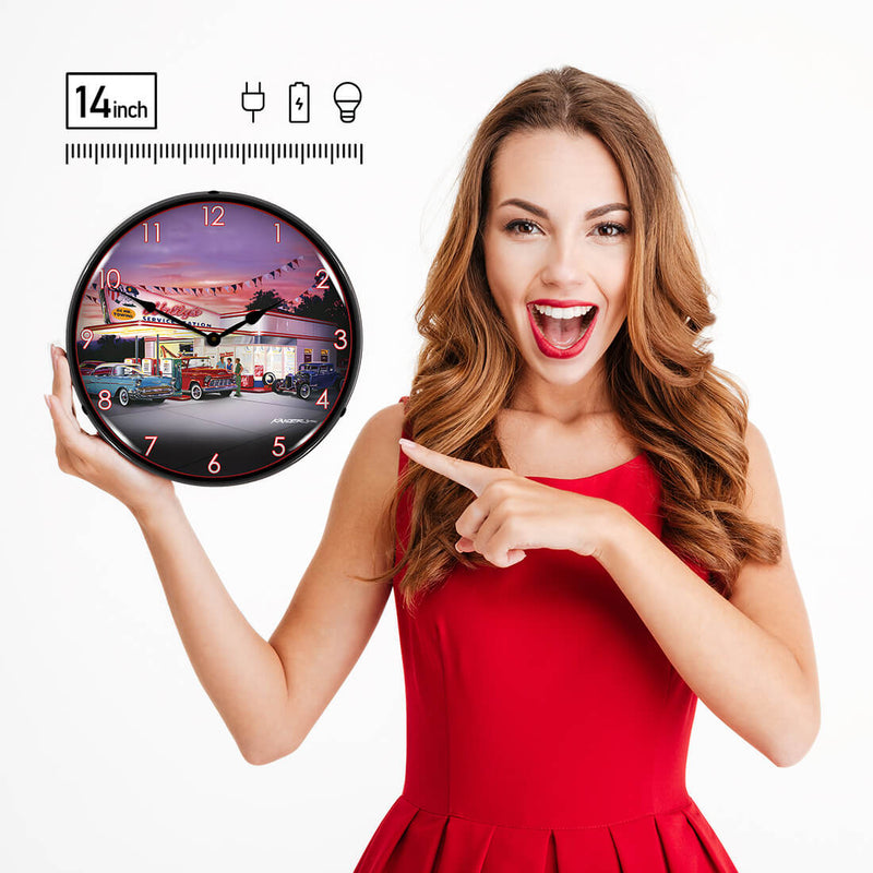 Collectable Sign and Clock Wall Clock