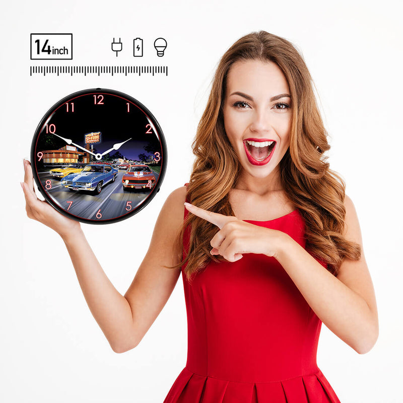 Collectable Sign and Clock Wall Clock