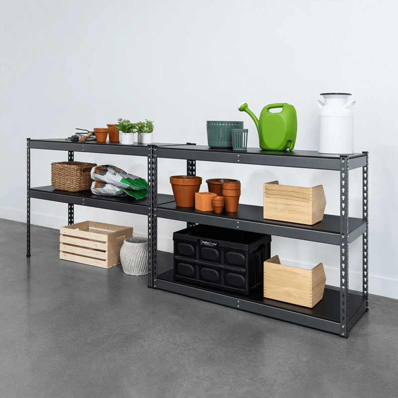 MonsterRAX 18" x 48" x 72" Modular Garage Shelving (Hammertone)