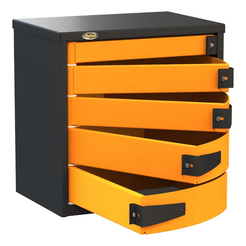 Swivel Storage Solutions 5-Drawer 24-Inch Service Tool Box