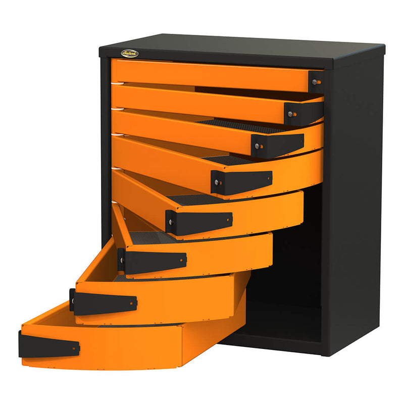 Swivel Storage Solutions 8-Drawer 30-Inch Service Tool Box