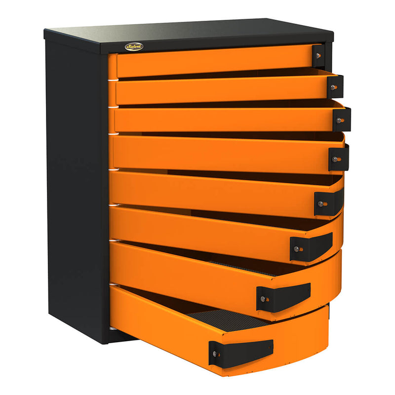 Swivel Storage Solutions 8-Drawer 30-Inch Service Tool Box
