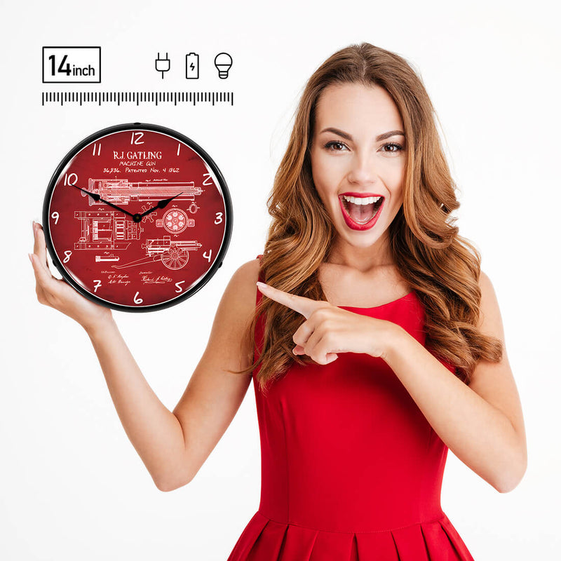 Collectable Sign and Clock Wall Clock