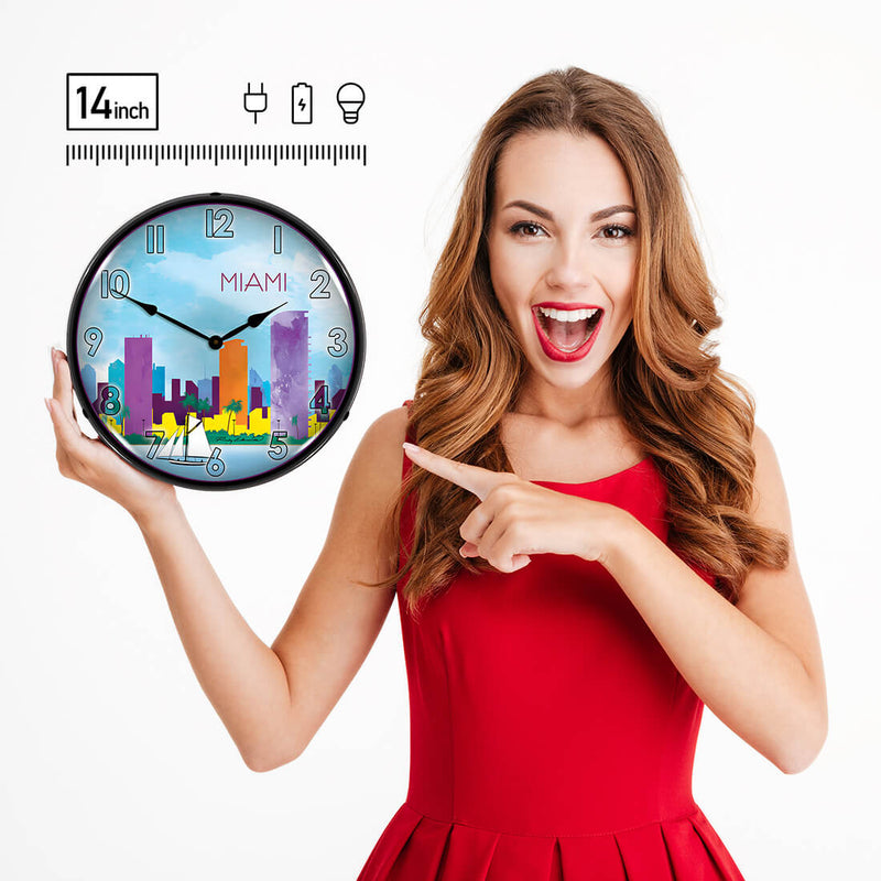 Collectable Sign and Clock Wall Clock