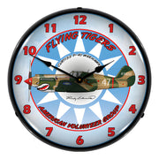 Collectable Sign and Clock Flying Tigers Backlit Wall Clock