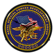 Collectable Sign and Clock Navy Seals Backlit Wall Clock