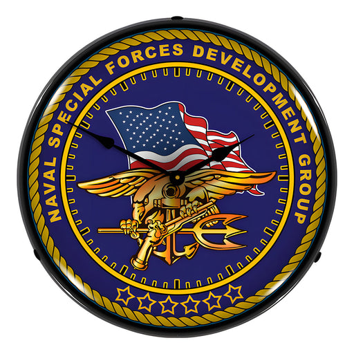 Collectable Sign and Clock Navy Seals Backlit Wall Clock