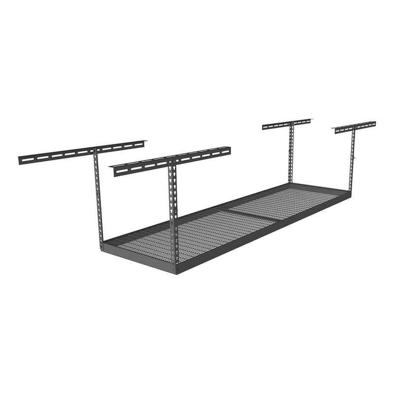 MonsterRAX 3' x 8' Overhead Storage Rack with 12-24-Inch Drop (Hammertone)