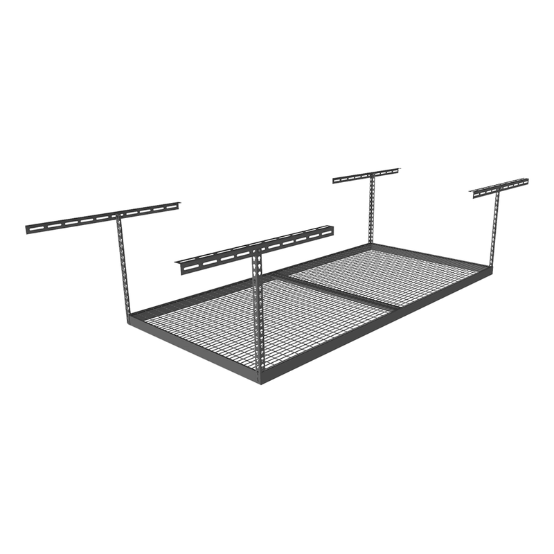 MonsterRAX 4' x 8' Overhead Storage Rack with 12-24-Inch Drop (Hammertone)
