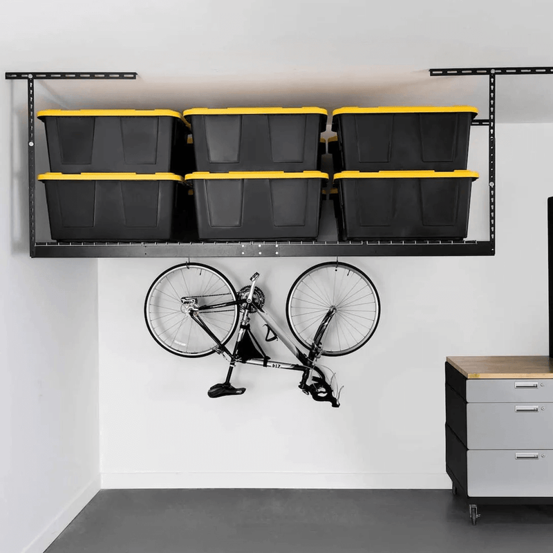MonsterRAX 4' x 8' Overhead Storage Rack with 24-45-Inch Drop (Hammertone)