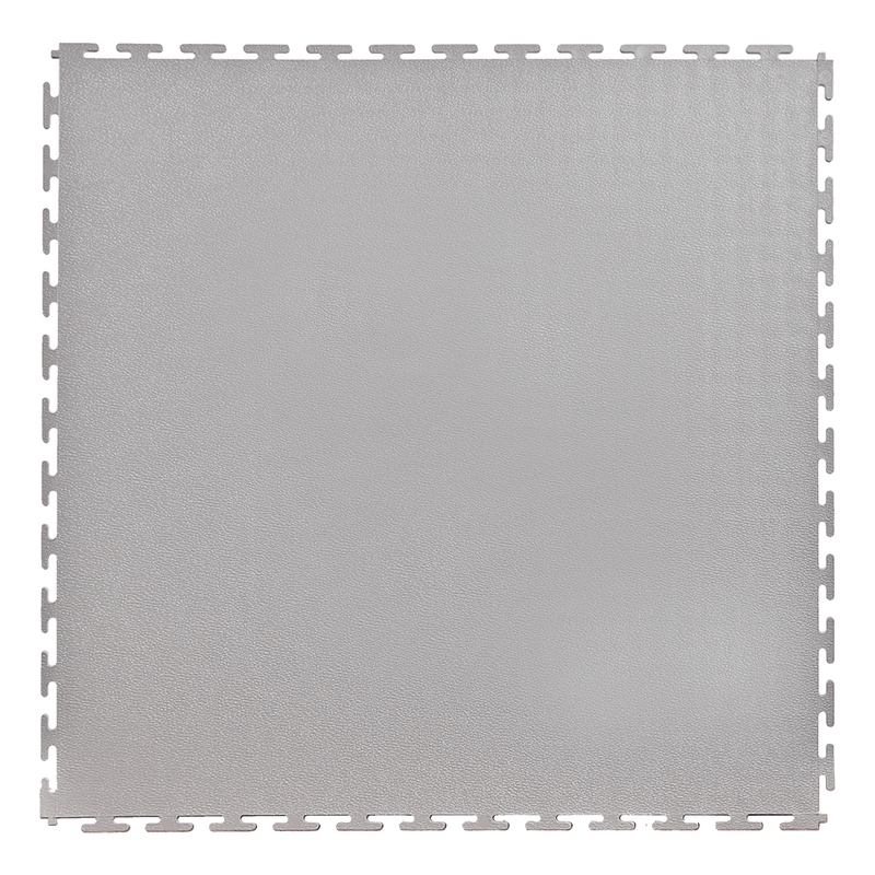Lock-Tile 7mm Light Grey PVC Smooth Tile (50 Pack)