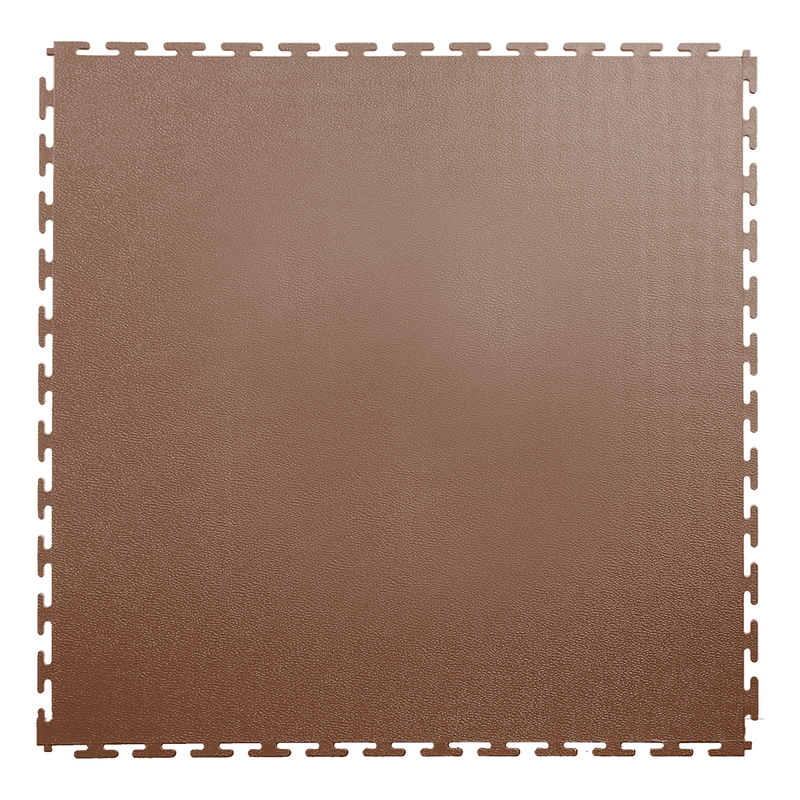 Lock-Tile 7mm Brown PVC Smooth Tile (30 Pack)