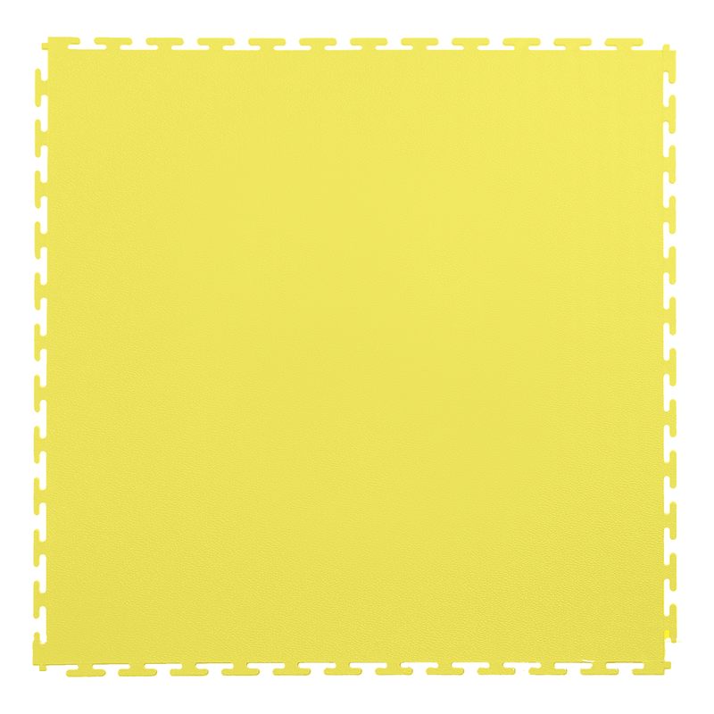 Lock-Tile 7mm Yellow PVC Smooth Tile (50 Pack)