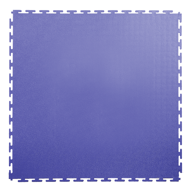 Lock-Tile 7mm Blue PVC Smooth Tile (50 Pack)