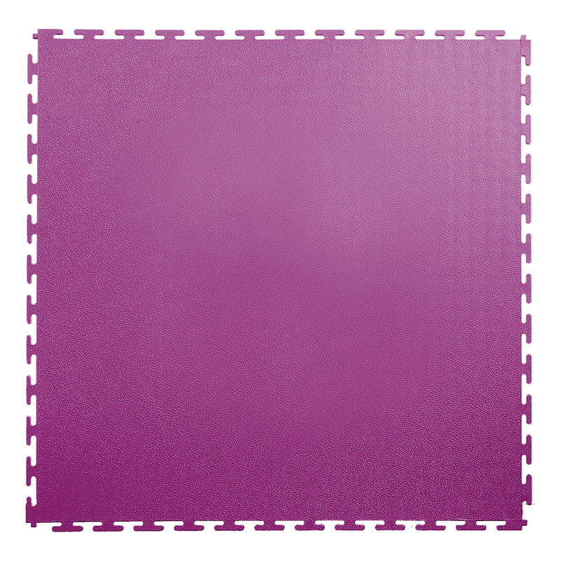 Lock-Tile 7mm Purple PVC Smooth Tile (10 Pack)