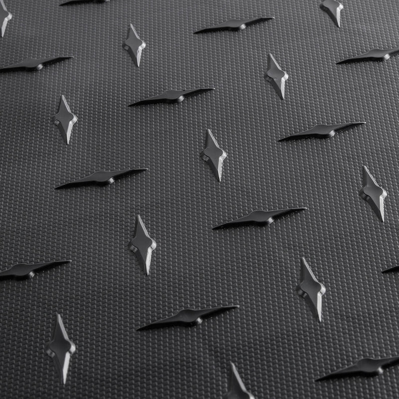 Speedway Tile 2-Car Garage Floor Tile Mat / Pad (Grey / Silver / Black)