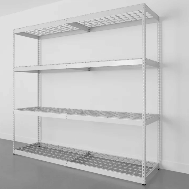 SafeRacks 24" x 92" x 84" Heavy-Duty Garage Rack Shelving (White)
