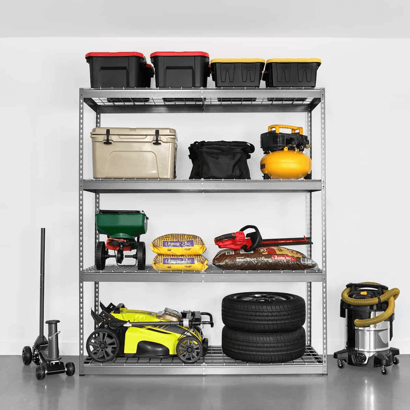 MonsterRAX 24" x 72" x 84" Heavy-Duty Garage Rack Shelving (Hammertone)