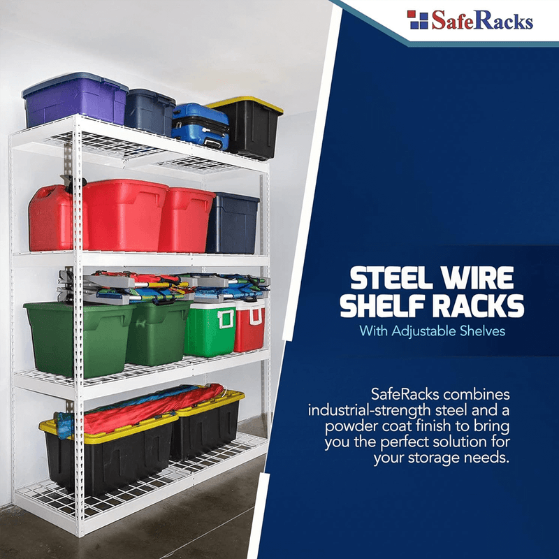 MonsterRAX 24" x 72" x 84" Heavy-Duty Garage Rack Shelving (Hammertone)