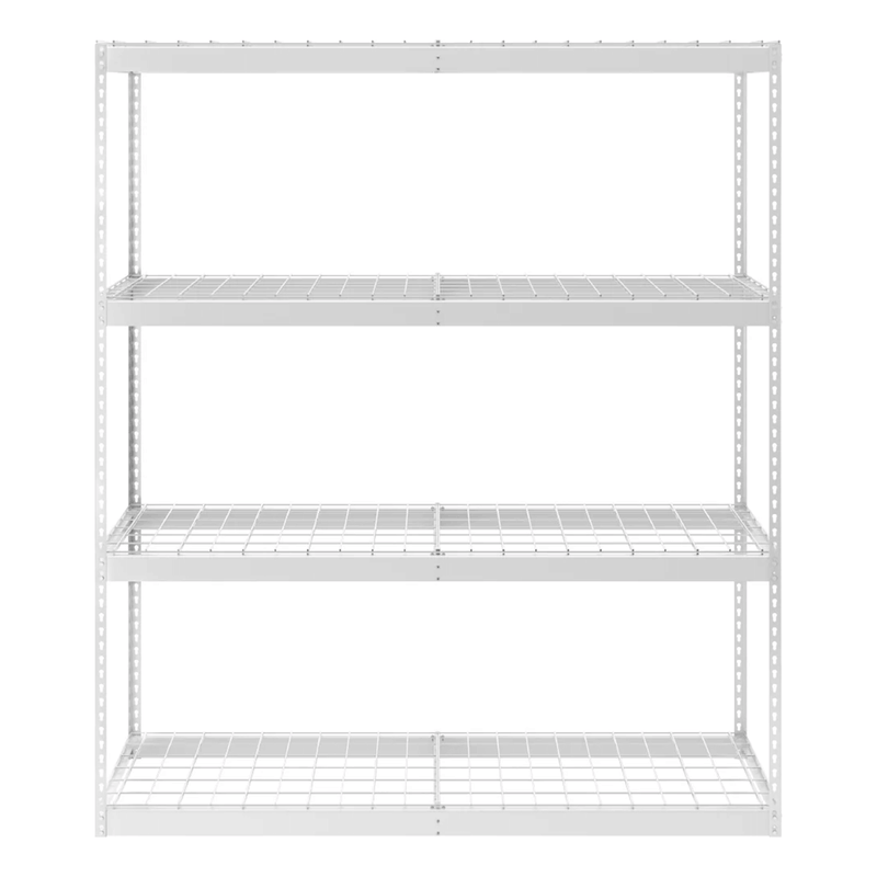 MonsterRAX 24" x 72" x 84" Heavy-Duty Garage Rack Shelving (White)