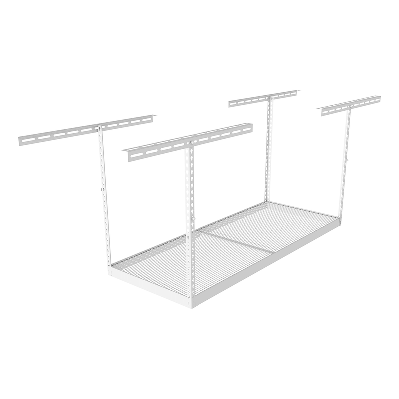 MonsterRAX 3' x 6' Overhead Storage Rack with 24-45-Inch Drop (White)