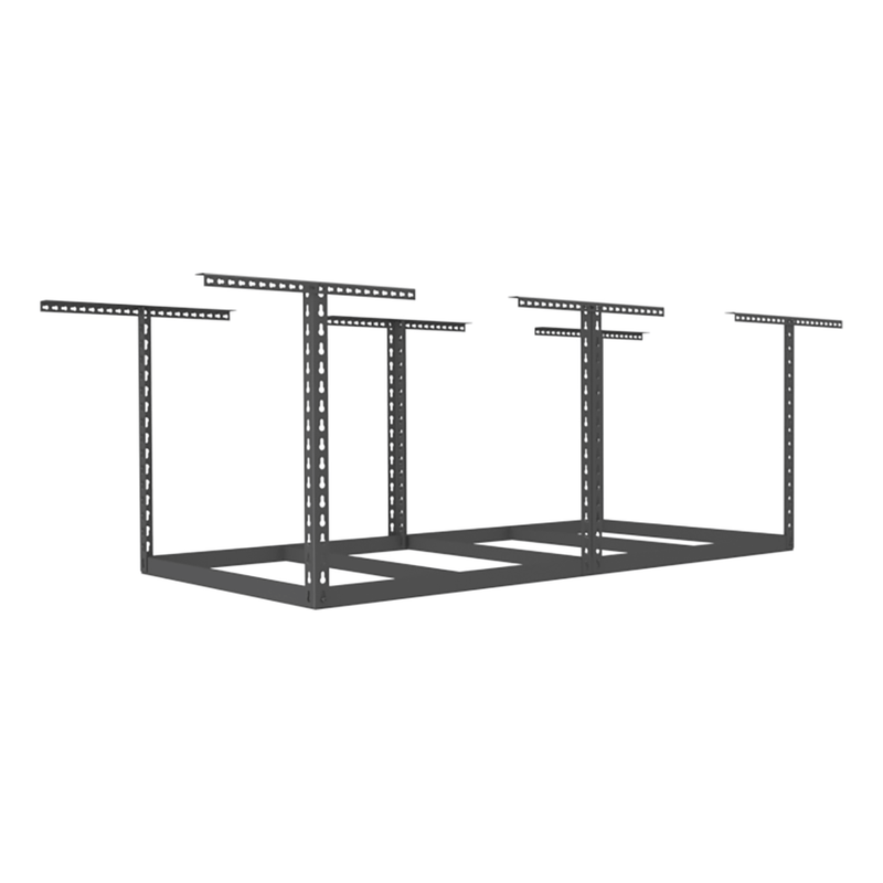 MonsterRAX 4' x 8' Overhead Storage Rack Frame Kit with 24-45-Inch Drop (Hammertone)
