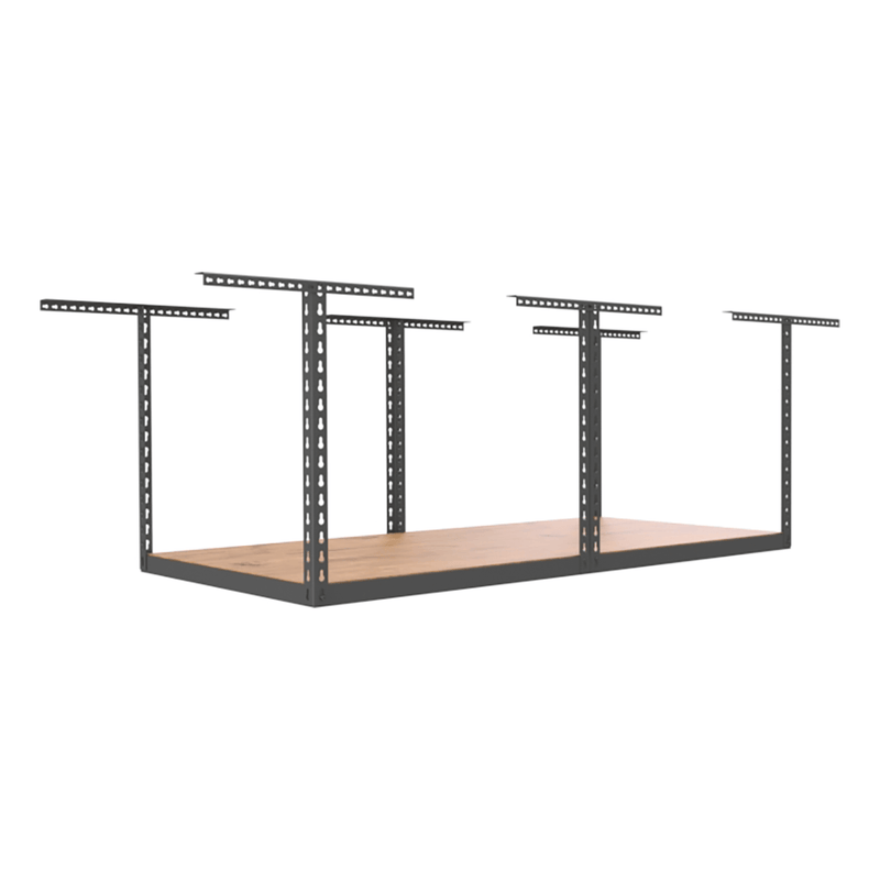 MonsterRAX 4' x 8' Overhead Storage Rack Frame Kit with 24-45-Inch Drop (Hammertone)
