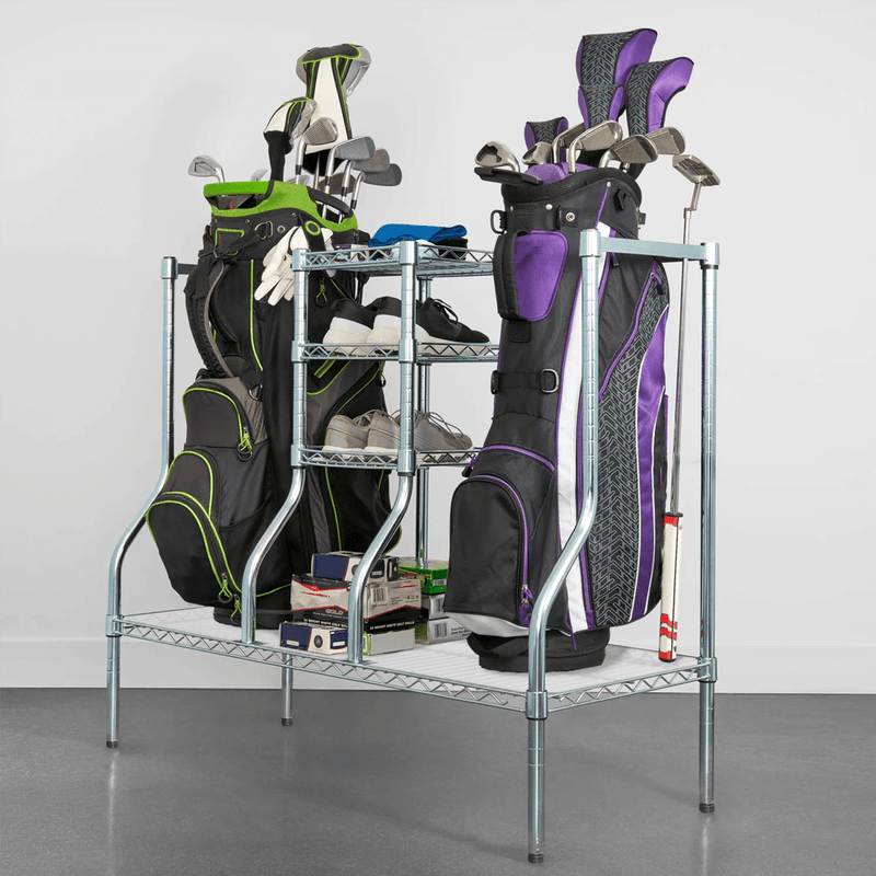 SafeRacks Golf Bag Organizer Rack (Zinc)