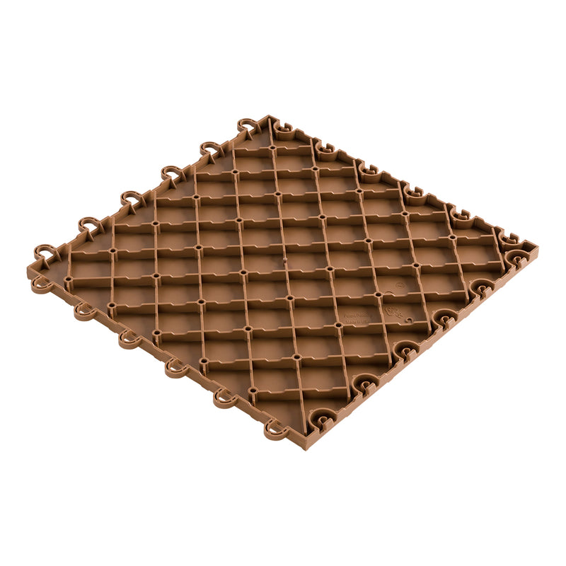 Speedway Tile 12" x 12" Brown Garage Floor Tile (10 Pack)
