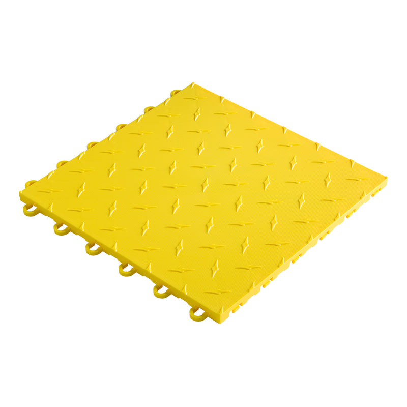 Speedway Tile 12" x 12" Yellow Garage Floor Tile (10 Pack)
