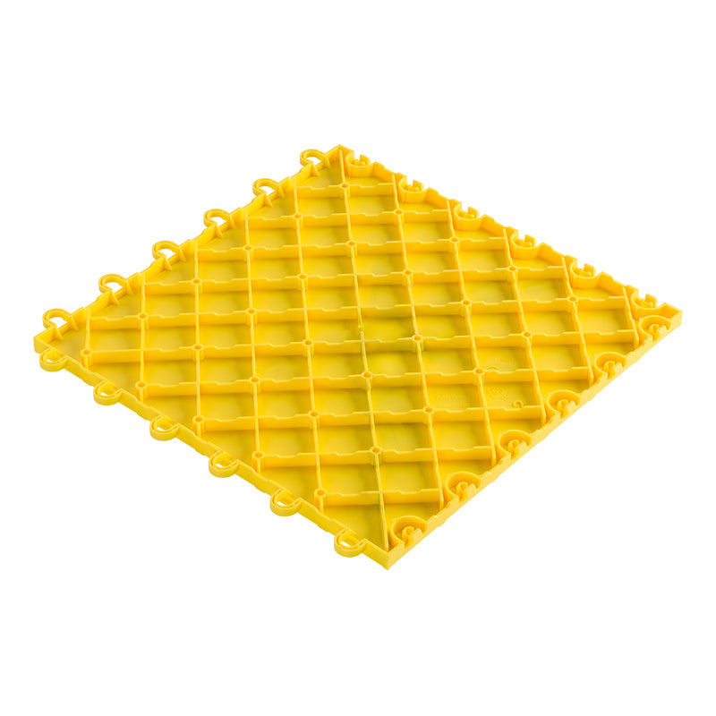 Speedway Tile 12" x 12" Yellow Garage Floor Tile (10 Pack)