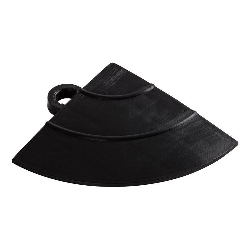Speedway Tile Black Garage Floor Tile Ramp Corner (4 Pack)