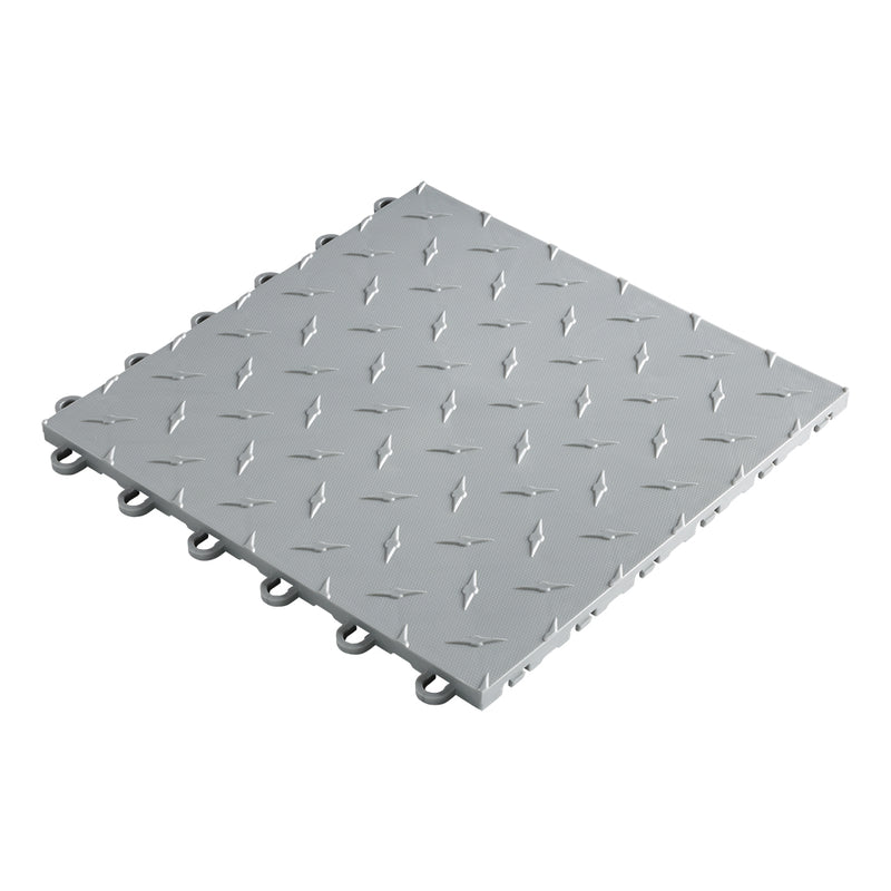 Speedway Tile 12" x 12" Silver Garage Floor Tile (10 Pack)