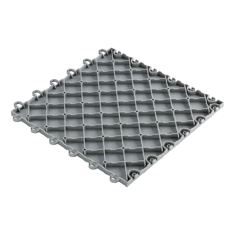 Speedway Tile 12" x 12" Silver Garage Floor Tile (10 Pack)