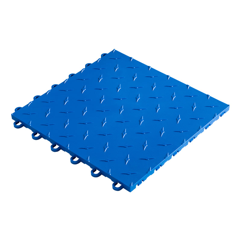 Speedway Tile 12" x 12" Blue Garage Floor Tile (10 Pack)