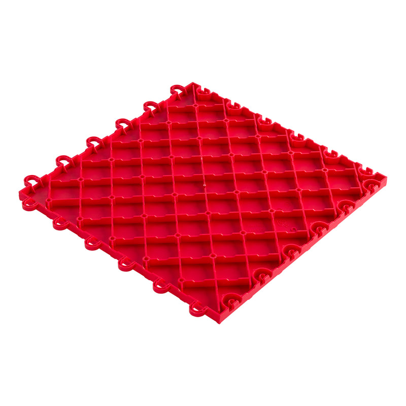 Speedway Tile 12" x 12" Red Garage Floor Tile (50 Pack)