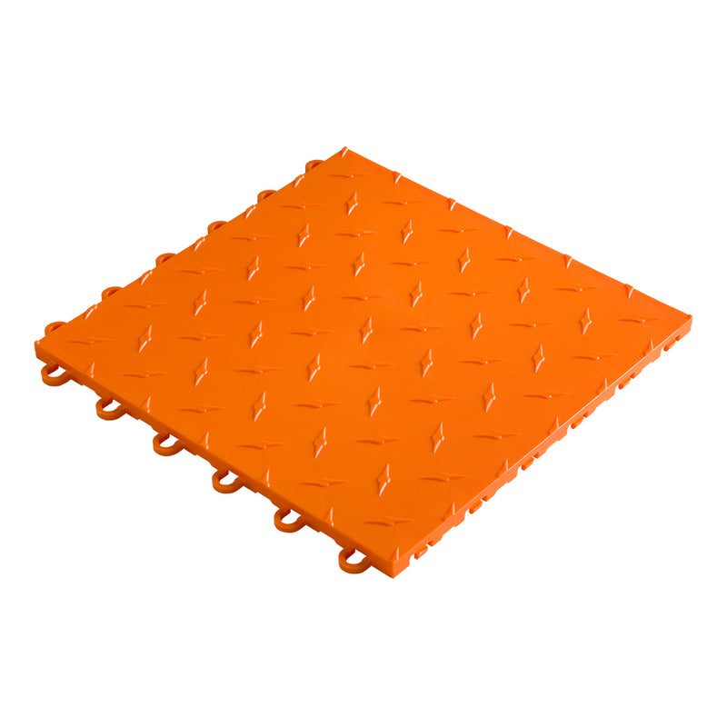 Speedway Tile 12" x 12" Orange Garage Floor Tile (50 Pack)