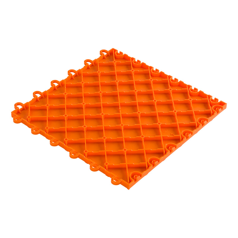 Speedway Tile 12" x 12" Orange Garage Floor Tile (50 Pack)