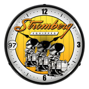 Collectable Sign and Clock Stromberg Equipped Backlit Wall Clock