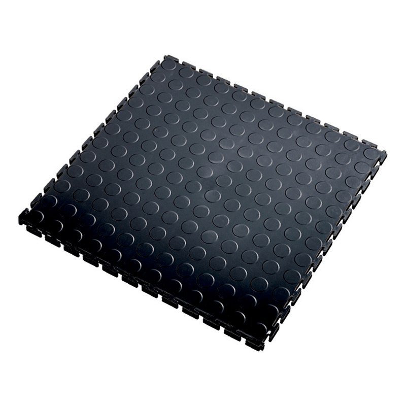 Lock-Tile 5mm Black PVC Coin Tile (30 Pack)
