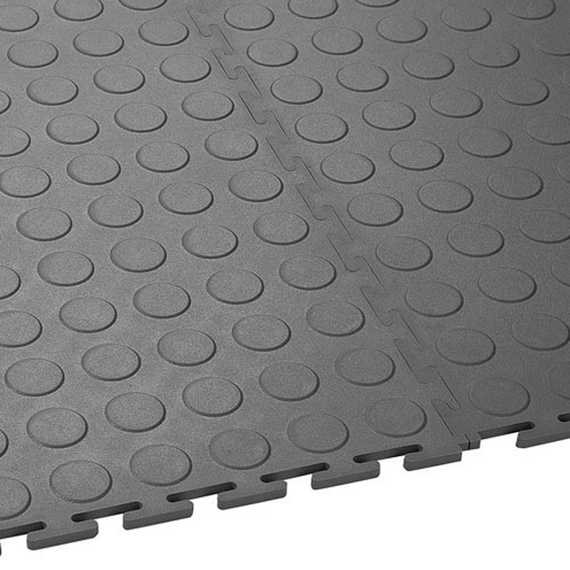 Lock-Tile 5mm Black PVC Coin Tile (30 Pack)