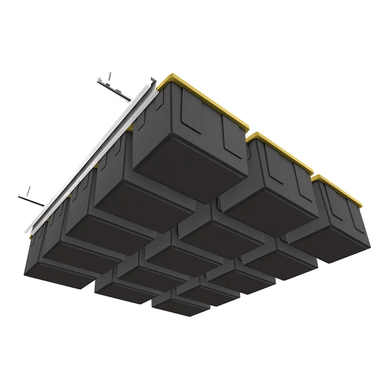 Ceiling Sam Tote Slide Pro Overhead Bin Storage Rack (Adjustable)