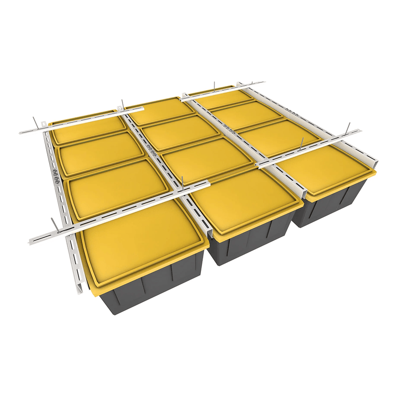 Ceiling Sam Tote Slide Pro Overhead Bin Storage Rack (Adjustable)