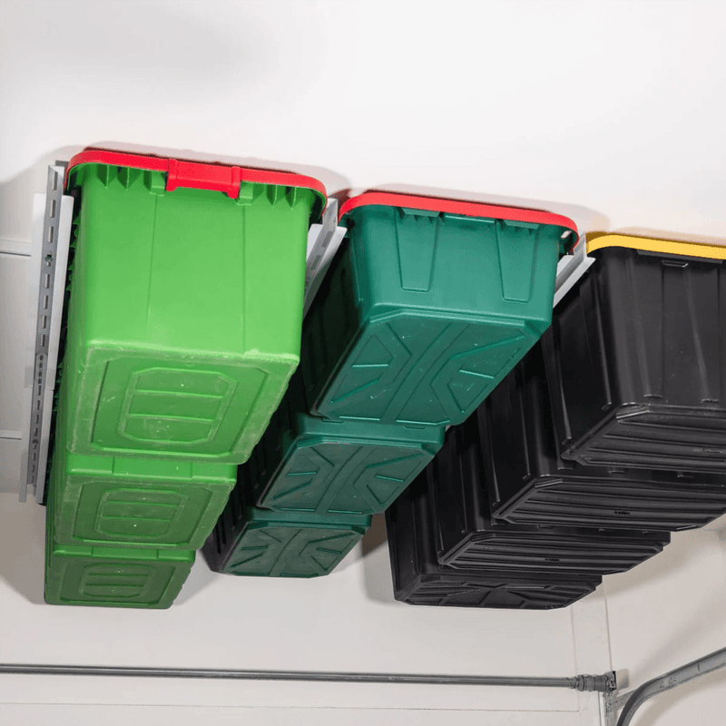 Ceiling Sam Tote Slide Pro Overhead Bin Storage Rack (Adjustable)